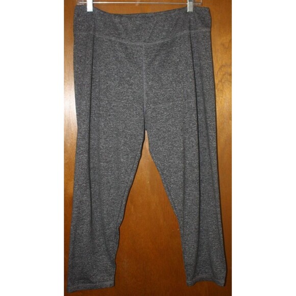 Moral Society Pants - Moral Society Leggings Womens Sz Plus 2X Gray Cropped Pants Atleisure Stretch